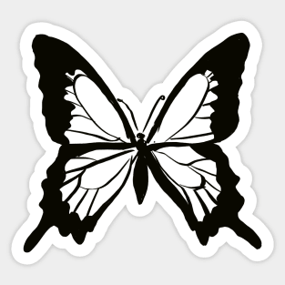 Black Butterfly Sticker